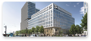 Der künftige Firmensitz schafft als nachhaltiges Holz-Hybrid-Gebäude den Rahmen für das qualitative, nachhaltige Wachstum